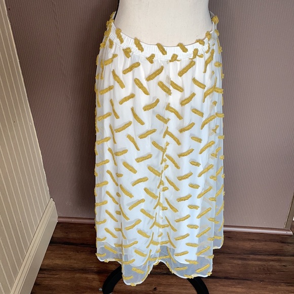 Daniel rainn cream/green skirt size large - Picture 5 of 11